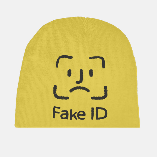 BONNET "FAKE ID" JAUNE