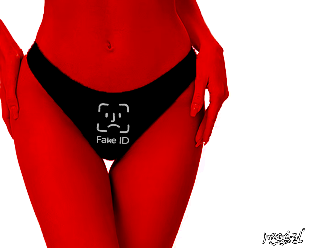 FAKE ID BLACK PANTIES
